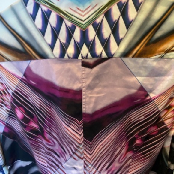 ETERNA Premium Ladies' blouse sz 38 EU sz US S 100% cotton multicolour retro - Picture 13 of 16